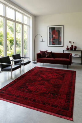 Antique Bordo Halı Modern Dokuma Halı Yumuşak Oturma Odası Salon Çocuk Odası Mutfak Halısı P1438