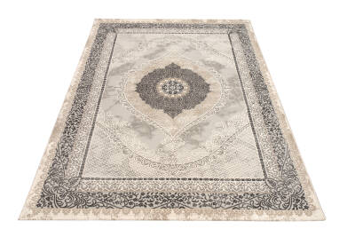 Lynosse Gri Halı Modern Dokuma Halı Yumuşak Oturma Odası Salon Çocuk Odası Mutfak Halısı P1207 - 3